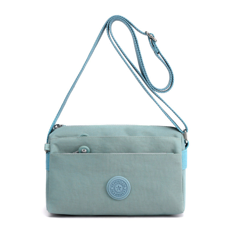 Women's Casual Multi-layer Fashionable Simple Shoulder Bag Made of Nylon | Kalsten