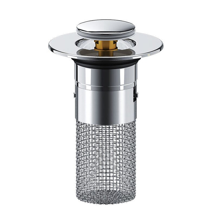 Drain filter stainless steel with pop-up mechanism | Kalsten