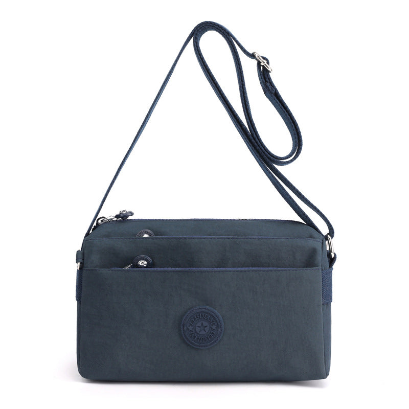 Women's Casual Multi-layer Fashionable Simple Shoulder Bag Made of Nylon | Kalsten