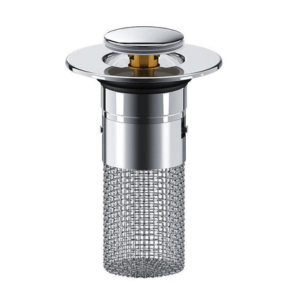 Drain filter stainless steel with pop-up mechanism | Karnz