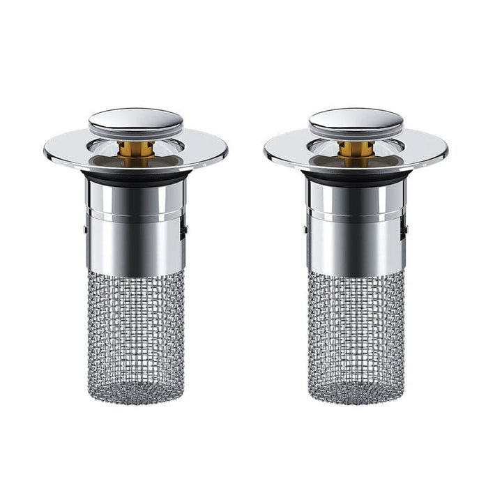 Drain filter stainless steel with pop-up mechanism | Kalsten