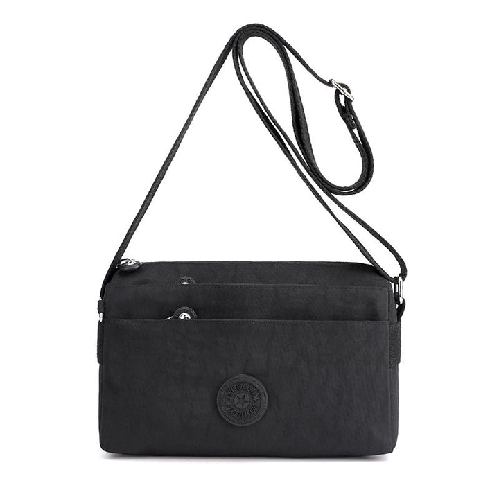 Women's Casual Multi-layer Fashionable Simple Shoulder Bag Made of Nylon | Kalsten