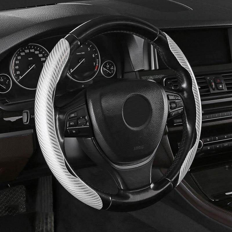 Kalsten | Universal Laser Carbon Fiber Pattern Steering Wheel Cover