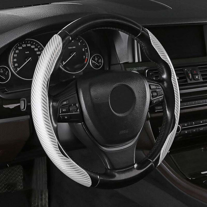 Kalsten | Universal Laser Carbon Fiber Pattern Steering Wheel Cover
