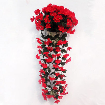 Lively artificial hanging orchid bunch | Skanto