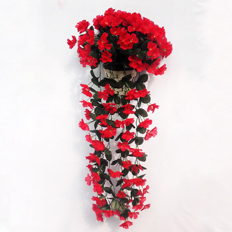Purple simulated hanging basket | Kalsten