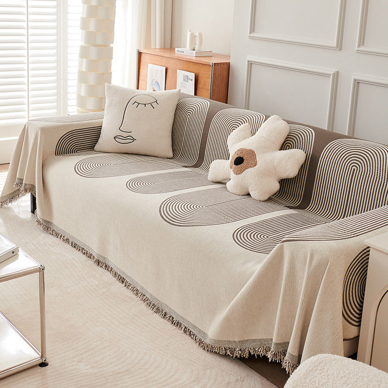 Double Sided Chenille Sofa Cover | Kalsten