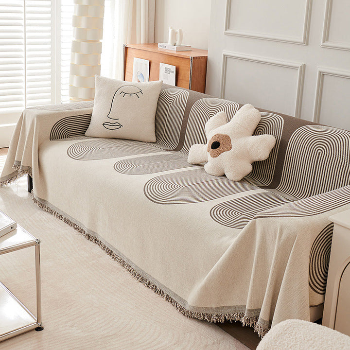 Double Sided Chenille Sofa Cover | Kalsten