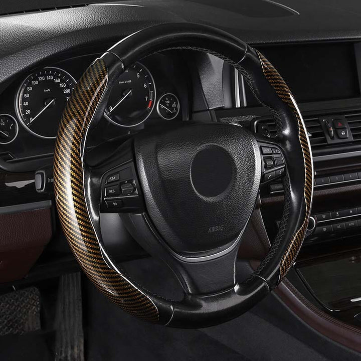 Kalsten | Universal Laser Carbon Fiber Pattern Steering Wheel Cover