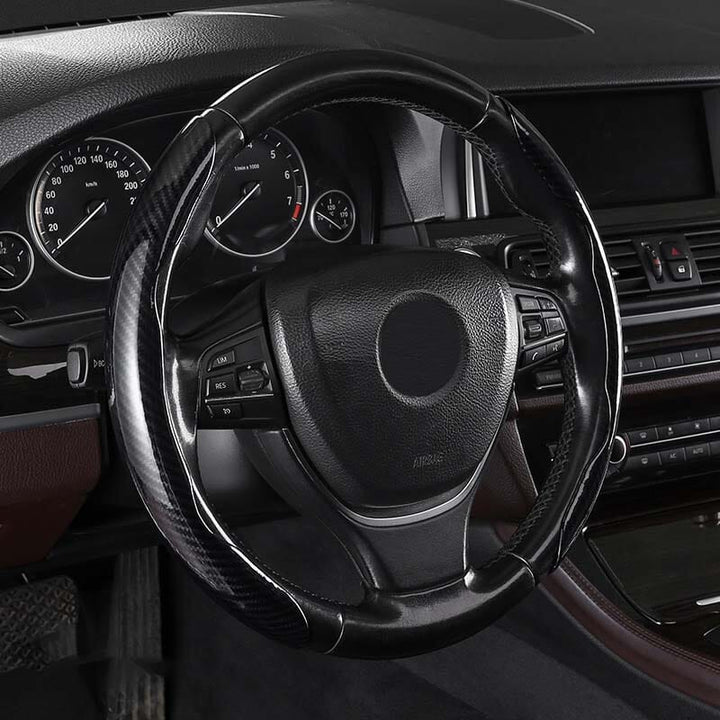 Kalsten | Universal Laser Carbon Fiber Pattern Steering Wheel Cover