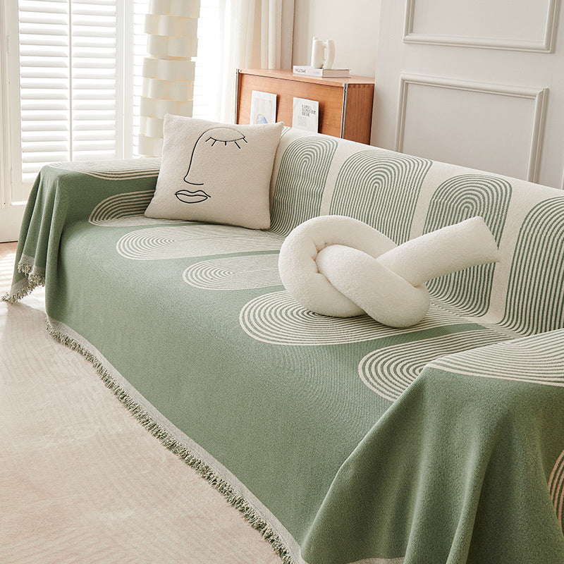 Double Sided Chenille Sofa Cover | Kalsten