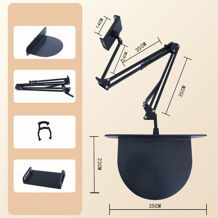 Hidden, extendable table tablet and phone holder | Kalsten