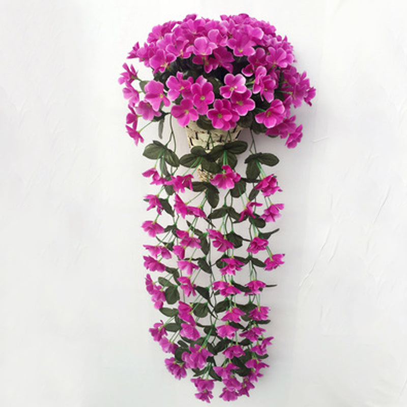 Purple simulated hanging basket | Kalsten
