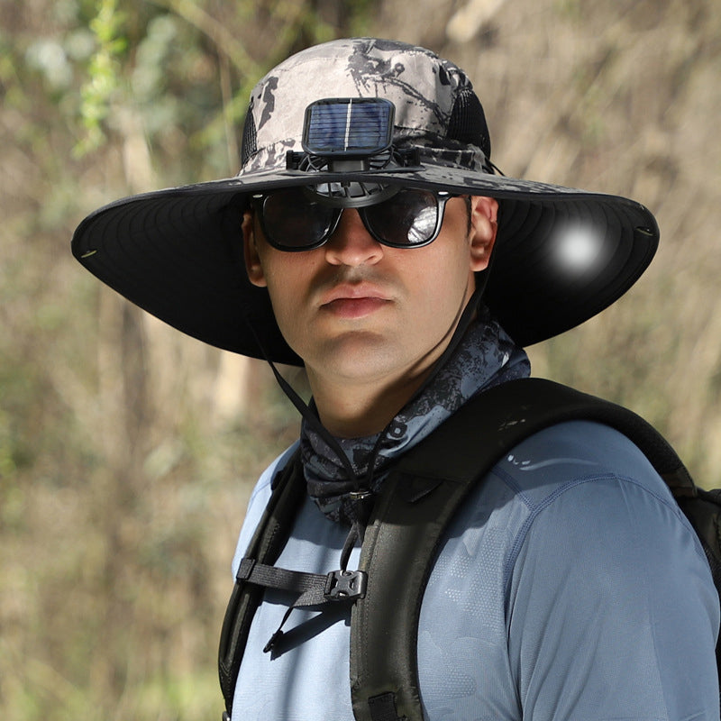 Solar & USB Charging Fan Outdoor Fishing Hat | Kalsten