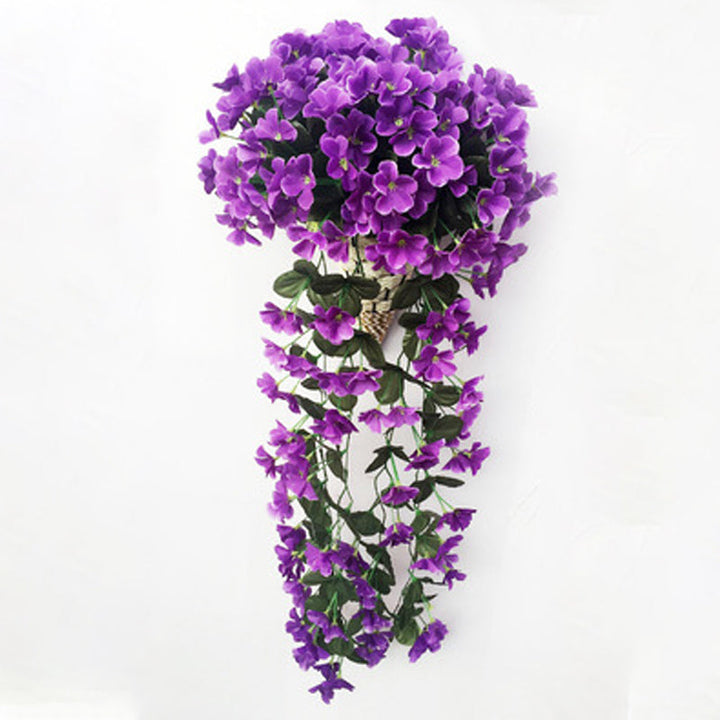 Purple simulated hanging basket | Kalsten