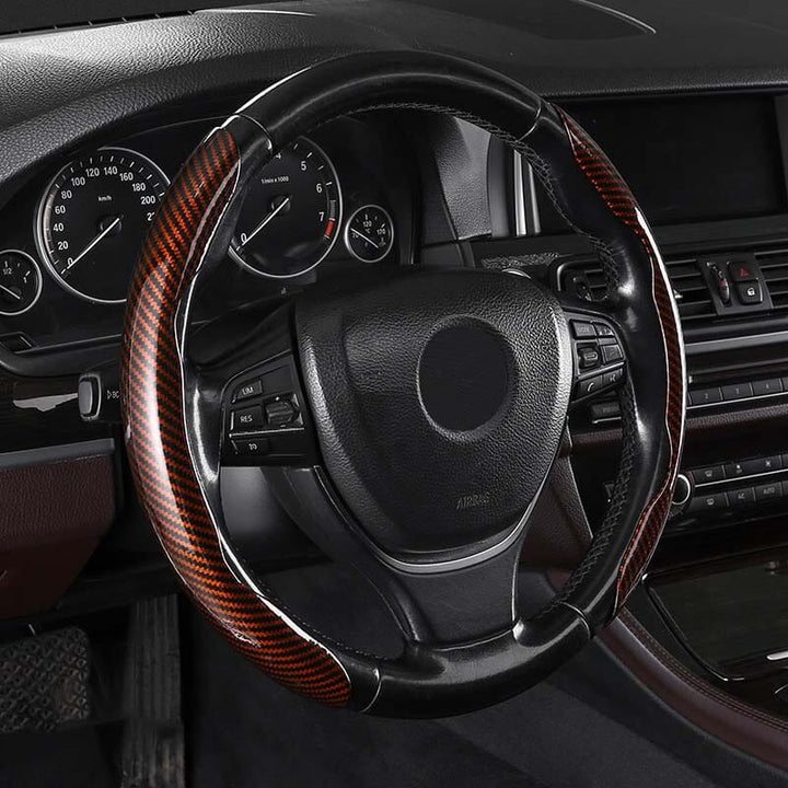 Kalsten | Universal Laser Carbon Fiber Pattern Steering Wheel Cover