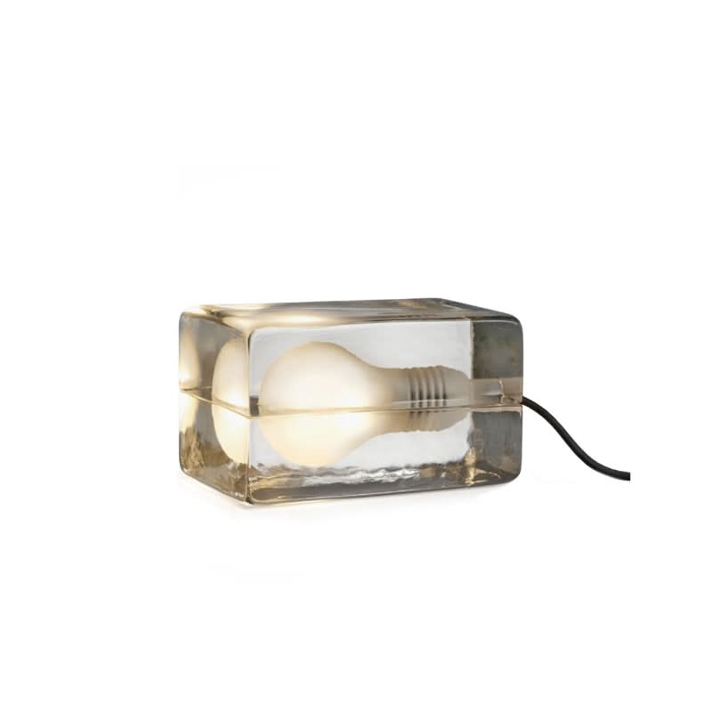 Glass Block Table Lamp with G9 Socket | Kalsten
