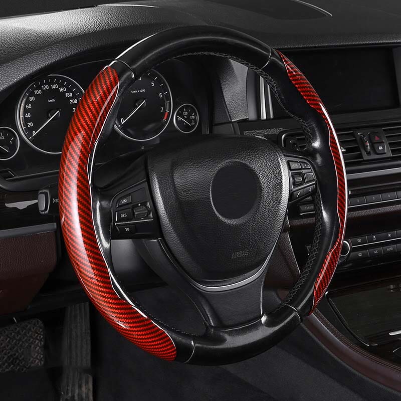 Kalsten | Universal Laser Carbon Fiber Pattern Steering Wheel Cover