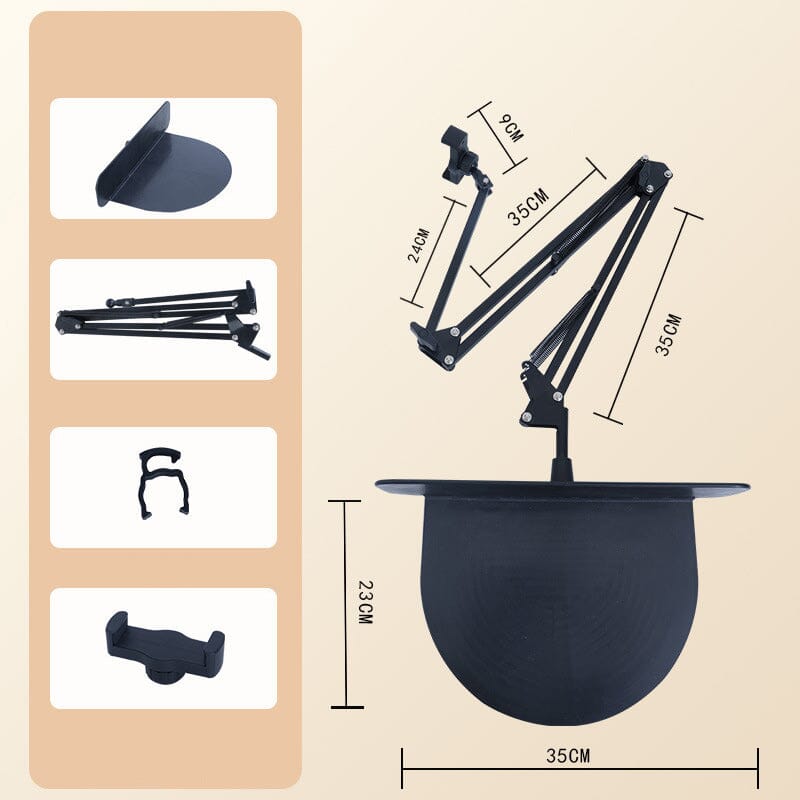 Hidden, extendable table tablet and phone holder | Kalsten