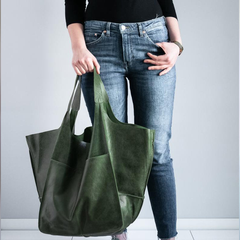 Kalsten | Oversized leather weekend handbags for women