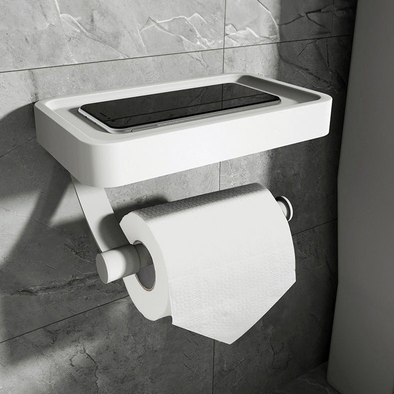 Kalsten | RVS Shelf | Drill-free Toilet Roll Holder with Storage Shelf made of Stainless Steel