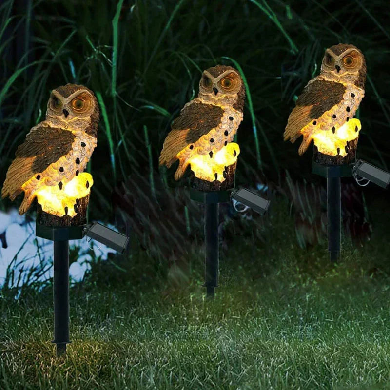 Solar-Powered Owl Garden Lamp - OwlGlow | Kalsten