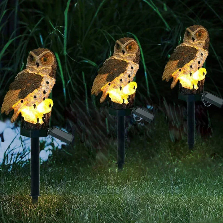 Solar-Powered Owl Garden Lamp - OwlGlow | Kalsten