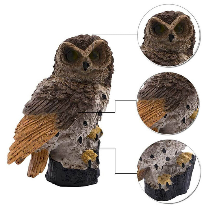 Solar-Powered Owl Garden Lamp - OwlGlow | Kalsten