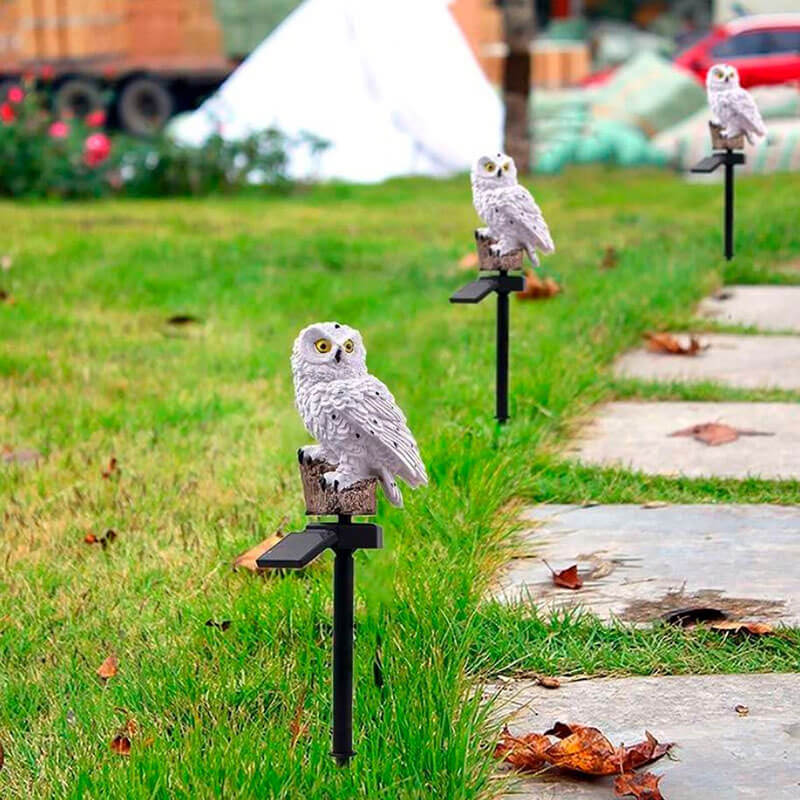 Solar-Powered Owl Garden Lamp - OwlGlow | Kalsten
