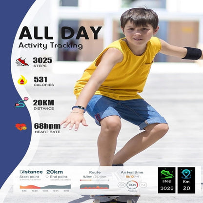 Skanto | Slim Kids Fitness Watch | Activity & Sports Tracking | Multicolor