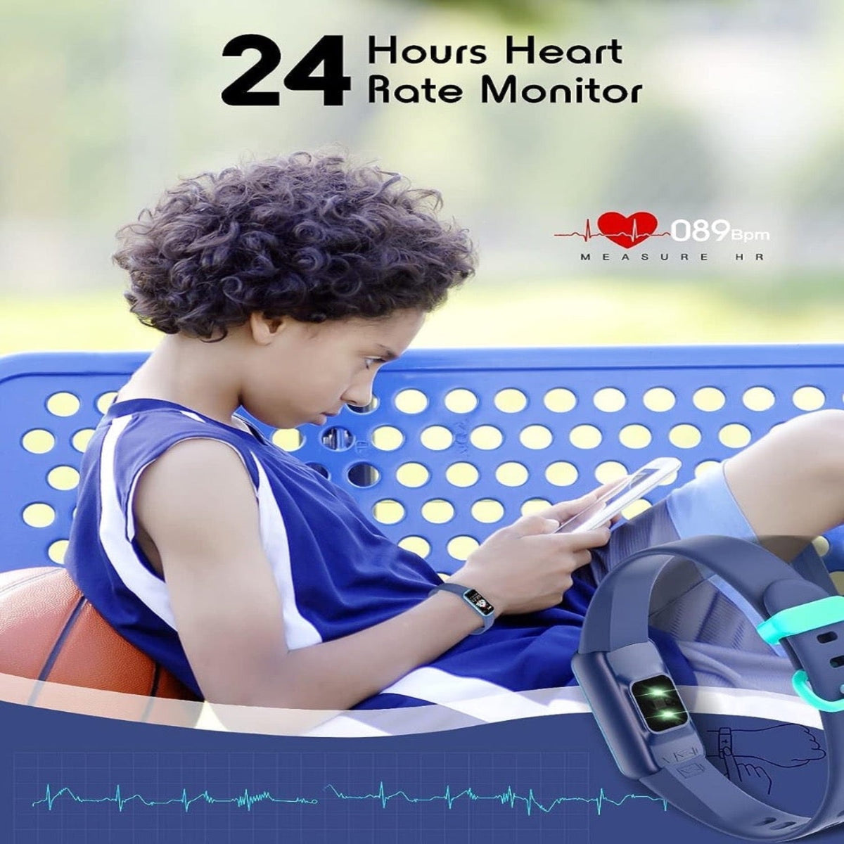 Skanto | Slim Kids Fitness Watch | Activity & Sports Tracking | Multicolor