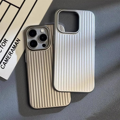 Slim, shockproof phone case with a ribbed, matte surface