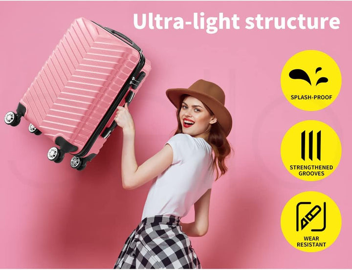 Hard Shell Carry-On Luggage with Lock & Spinner Wheels – Rosemont | Kalsten