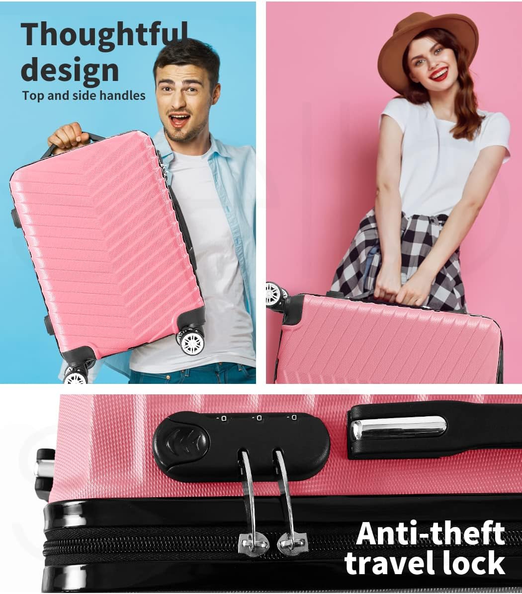 Hard Shell Carry-On Luggage with Lock & Spinner Wheels – Rosemont | Kalsten