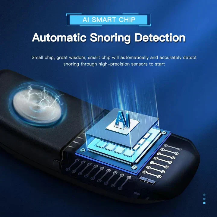 Sandsberg | Smart Anti-snoring Device EMS Pulse Stop Snoring Portable Comfortable Sleep Well Stop Snoring Healthcare Sleep Apnea Aid USB