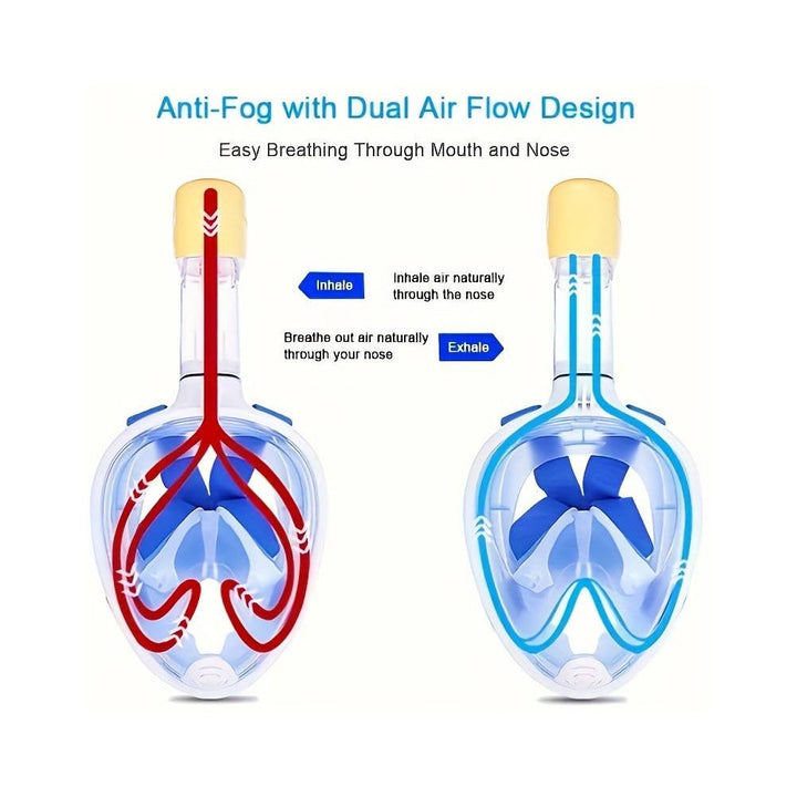 Snorkel mask for children and adults with snorkel and 180-degree visibility | Kalsten
