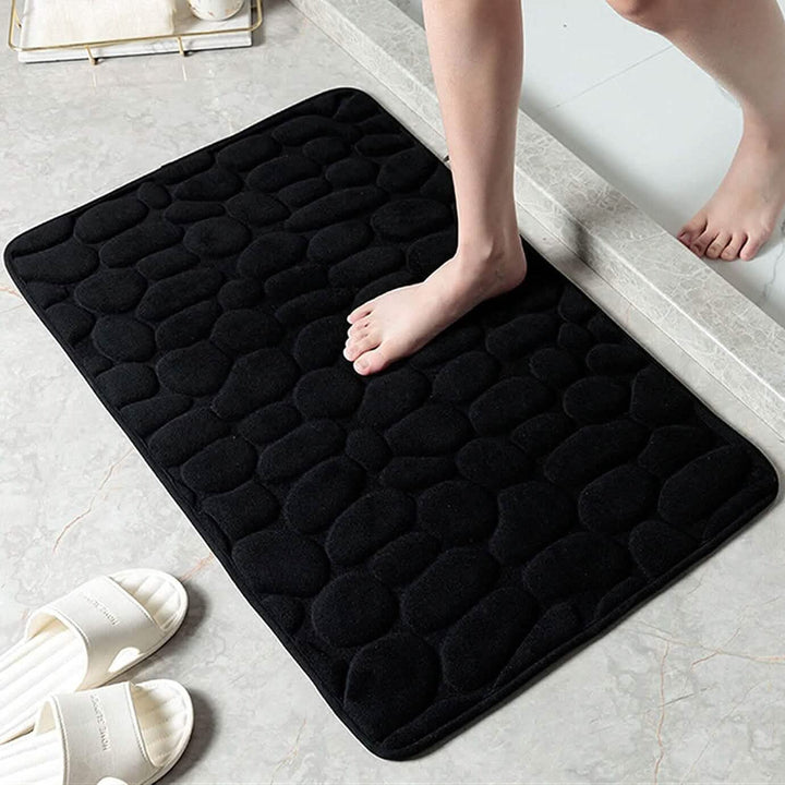 Kalsten | Soft Memory Foam Non-Slip Headstone Pattern Bath Mat
