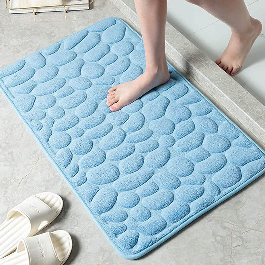 Kalsten | Soft Memory Foam Non-Slip Headstone Pattern Bath Mat