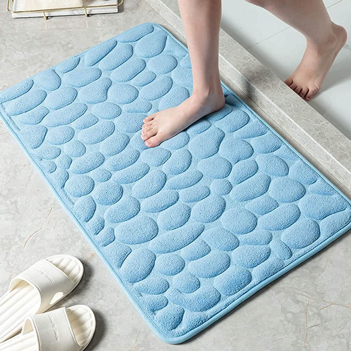 Kalsten | Soft Memory Foam Non-Slip Headstone Pattern Bath Mat