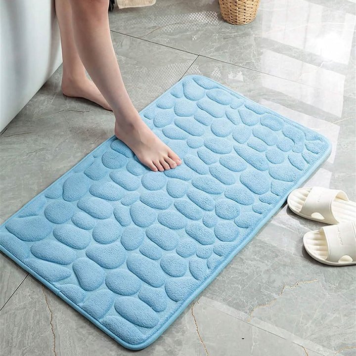 Kalsten | Soft Memory Foam Non-Slip Headstone Pattern Bath Mat