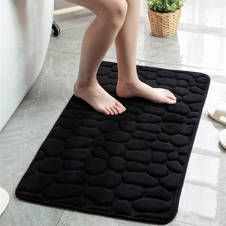 Kalsten | Soft Memory Foam Non-Slip Headstone Pattern Bath Mat