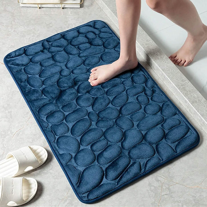 Kalsten | Soft Memory Foam Non-Slip Headstone Pattern Bath Mat