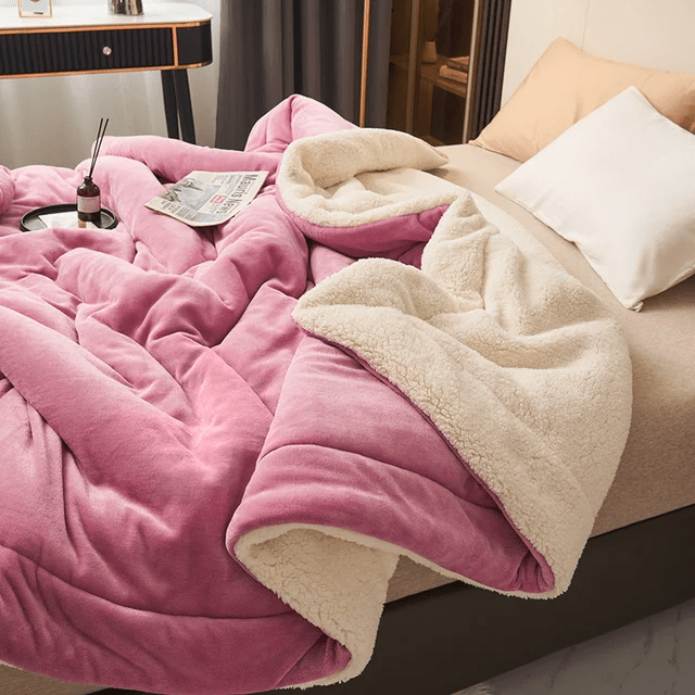 SOFTHUG LUXE Plush Flannel Fleece Blanket