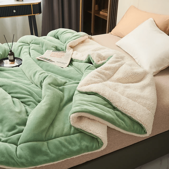 SOFTHUG LUXE Plush Flannel Fleece Blanket