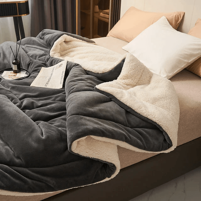 SOFTHUG LUXE Plush Flannel Fleece Blanket