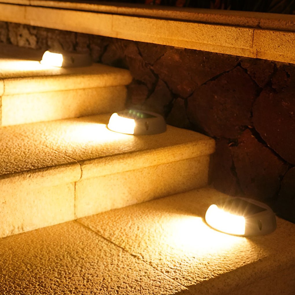 Wall Protected Flush Mount-On-Step Lights Solar LED Stairway Landscape Lighting | Kalsten