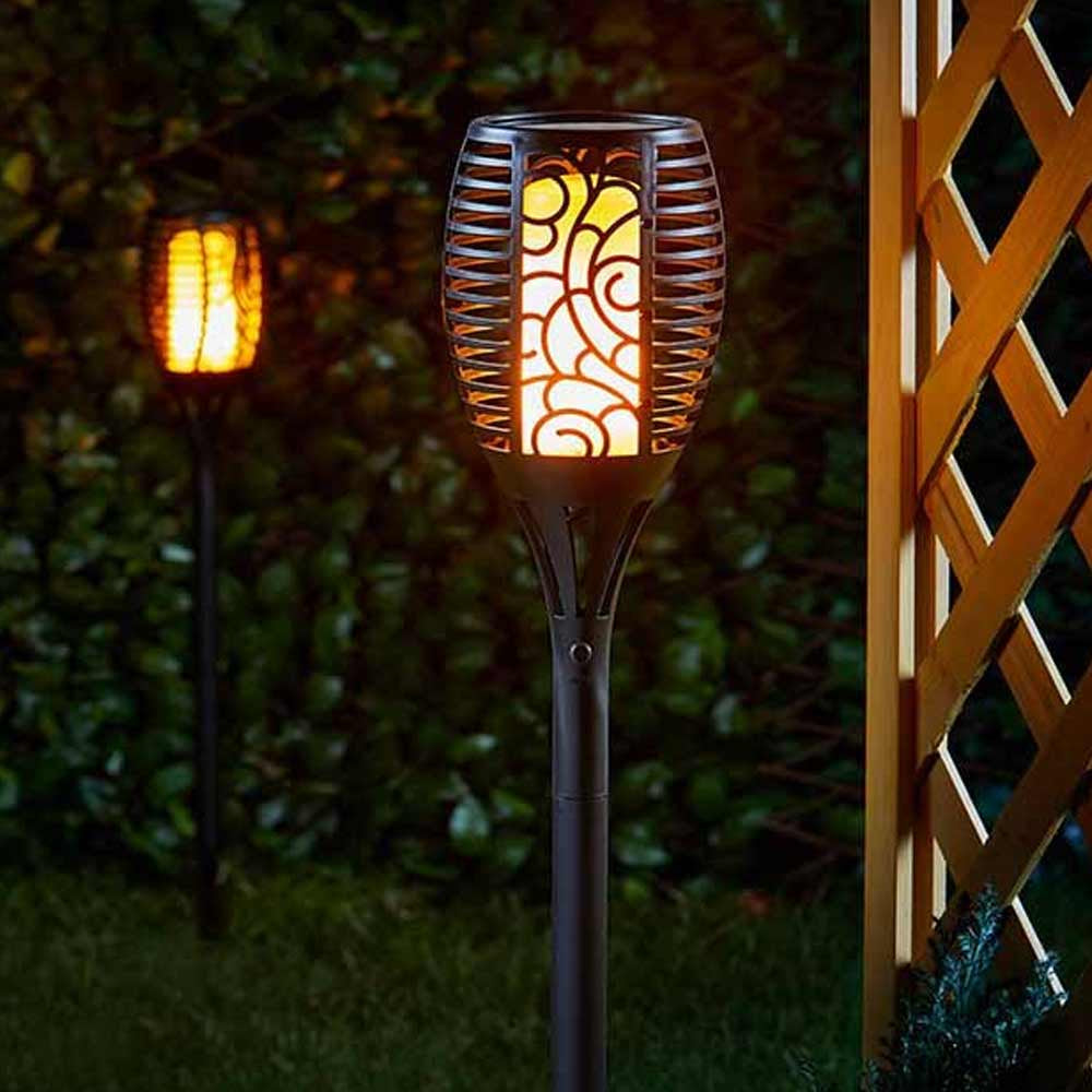 Solar Flame Effect Garden Torch Light Kalsten