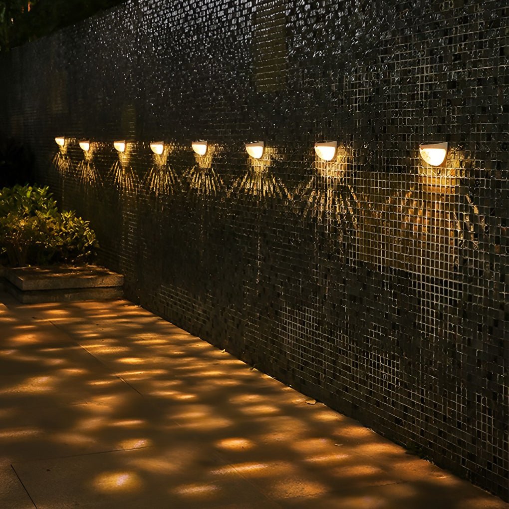 4 Pcs Solar Stair Lights Outdoor Step Lights LED Garden Lights Wall Mounted Lights | Kalsten