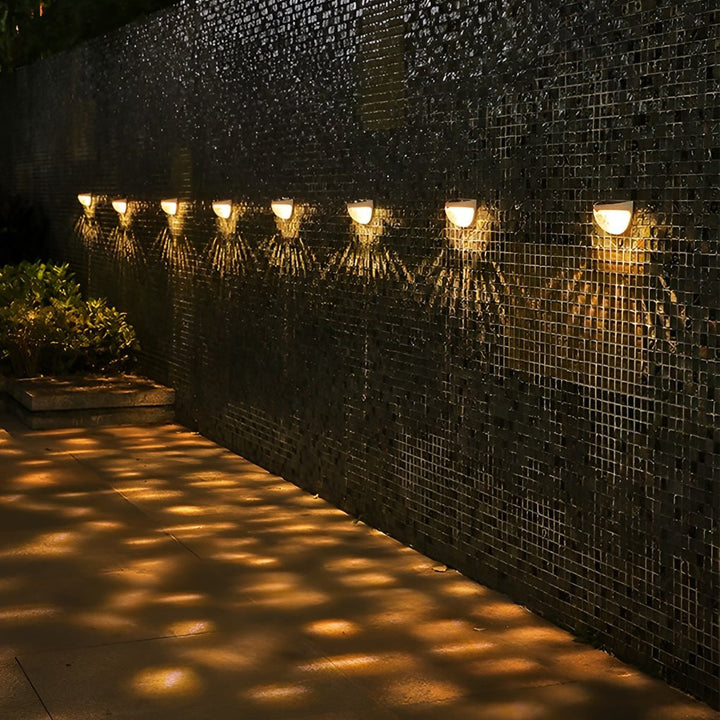 4 Pcs Solar Stair Lights Outdoor Step Lights LED Garden Lights Wall Mounted Lights | Kalsten