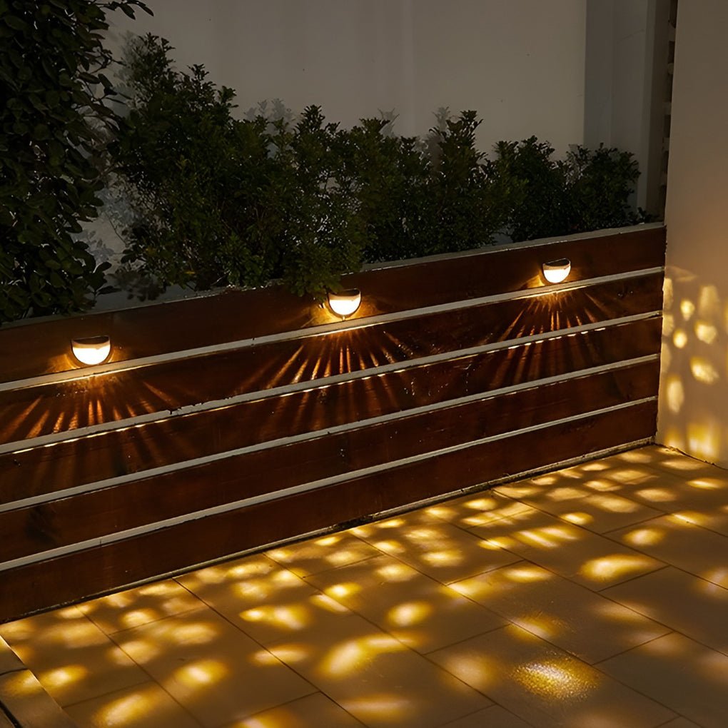 4 Pcs Solar Stair Lights Outdoor Step Lights LED Garden Lights Wall Mounted Lights | Kalsten